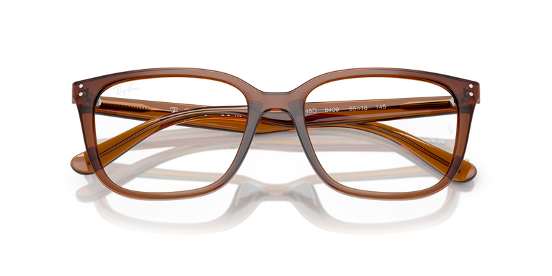 Ray-Ban RX7248D in Transparent Brown - Alternate View
