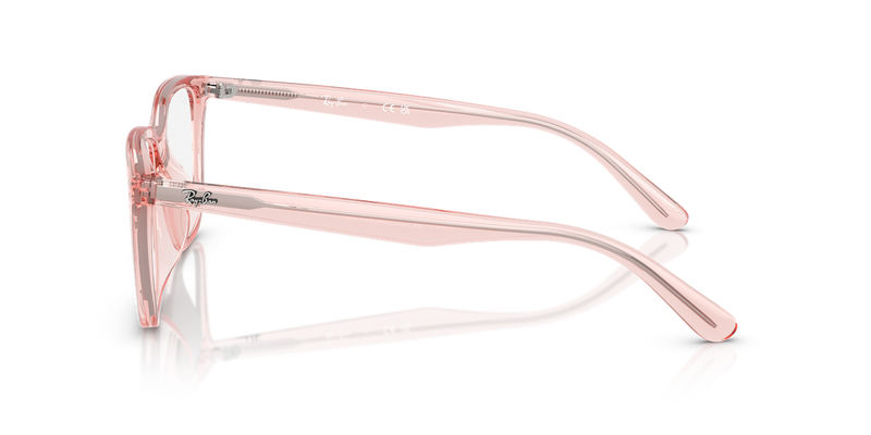 Ray-Ban RX7248D in Transparent Light Pink - Alternate View