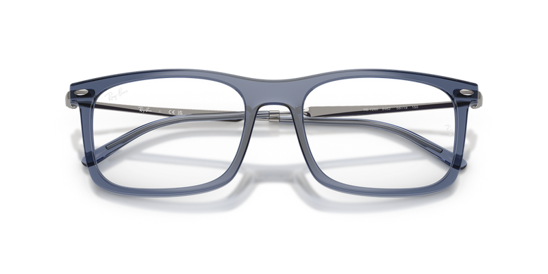 Ray-Ban RX7260 in Transparent Blue - Alternate View