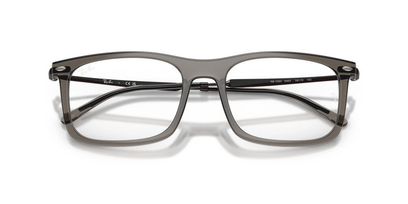 Ray-Ban RX7260 in Transparent Grey - Alternate View