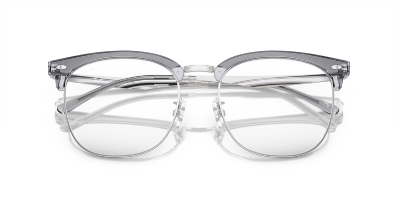 Ray-Ban RX7318D in Transparent Grey On Silver / Clear (8326) - Alternate View