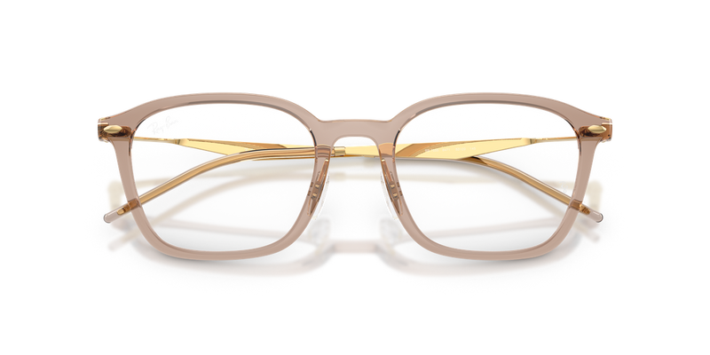 Ray-Ban RX7555 in Transparent Beige - Alternate View