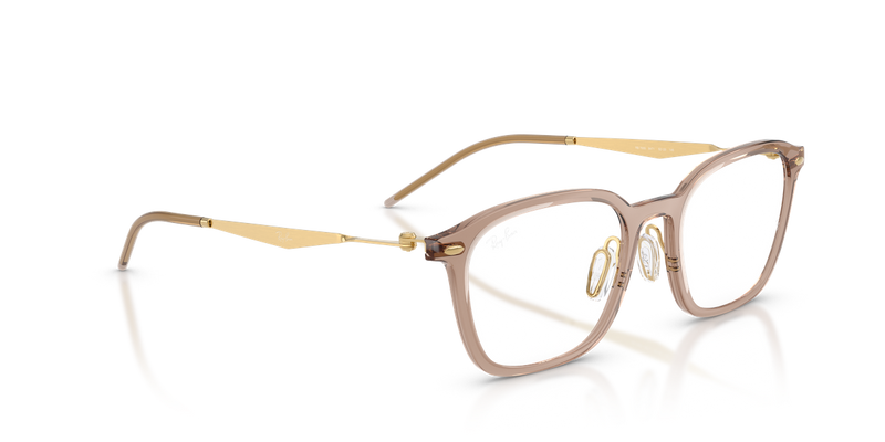 Ray-Ban RX7555 in Transparent Beige - Alternate View