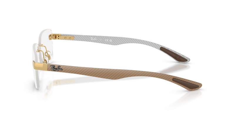 Ray-Ban RX8423 in Arista Gold - Back View