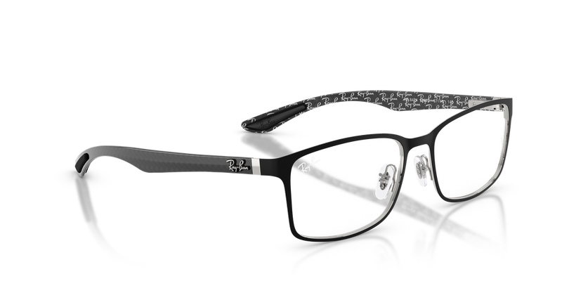 Ray-Ban RX8424 in Matte Black & Silver - Alternate View