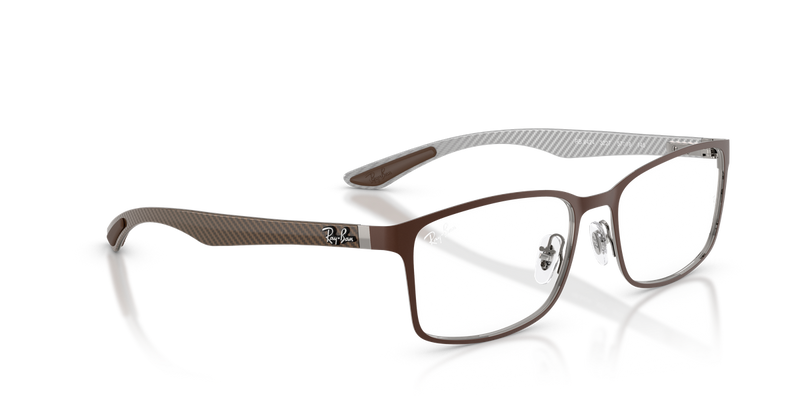 Ray-Ban RX8424 in Matte Brown & Gunmetal - Alternate View