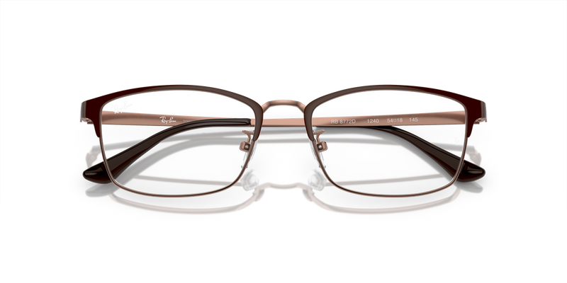 Ray-Ban RX8772D in Brown On Copper / Clear (1240) - Alternate View