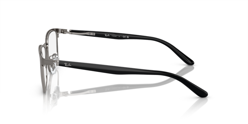 Ray-Ban RX8773D in Gunmetal / Clear (1047) - Back View