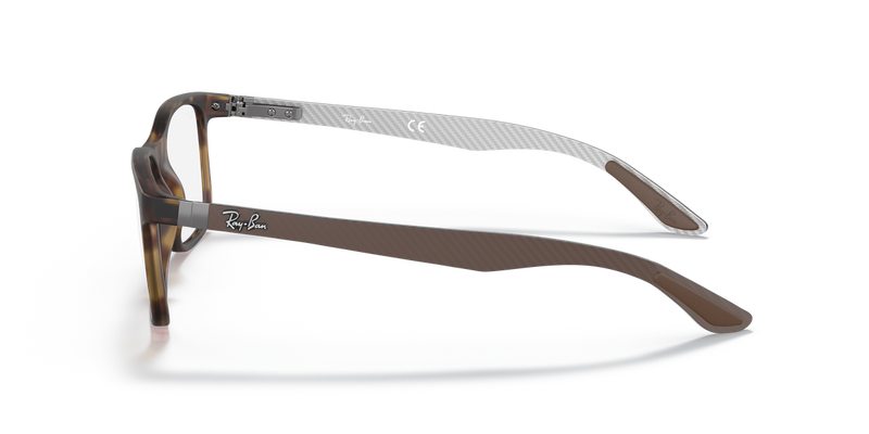 Ray-Ban RX8903 in Havana / Clear (5200) - Alternate View