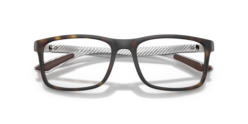 Ray-Ban RX8908 in Matte Havana / Clear (5200) - Side View
