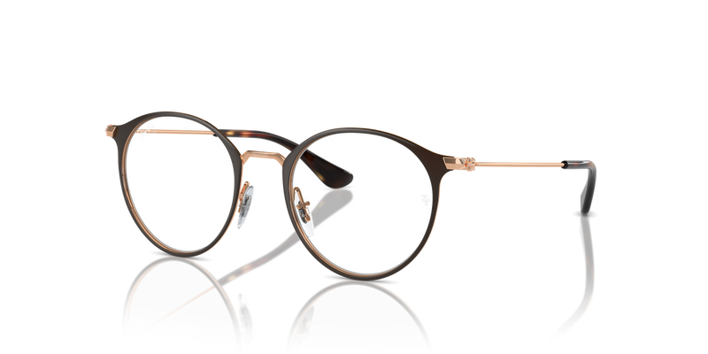 Ray-Ban Youth 0RY1053 in Brown On Rose Gold - Alternate View