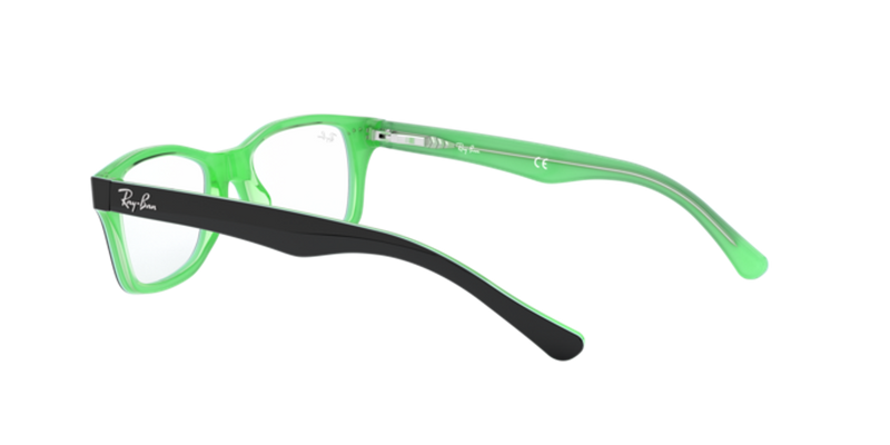 Ray-Ban Youth 0RY1531 in Black On Green - Alternate View
