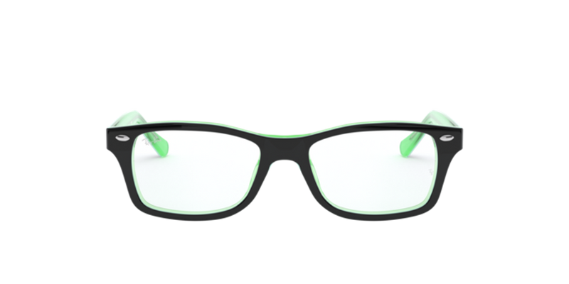 Ray-Ban Youth 0RY1531 in Black On Green - Alternate View