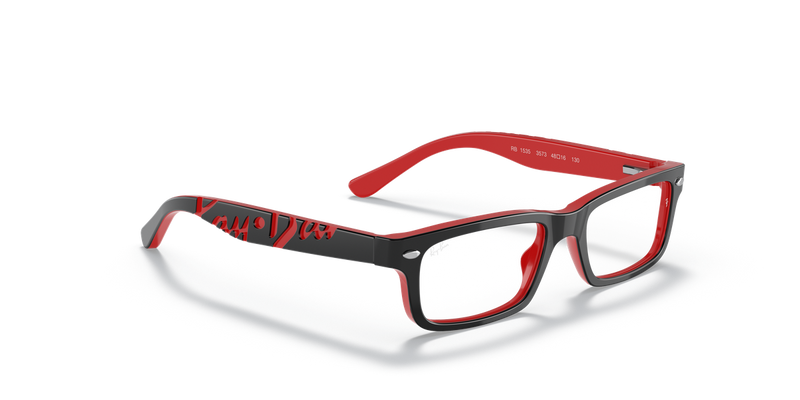 Ray-Ban Youth 0RY1535 in Black On Red - Alternate View
