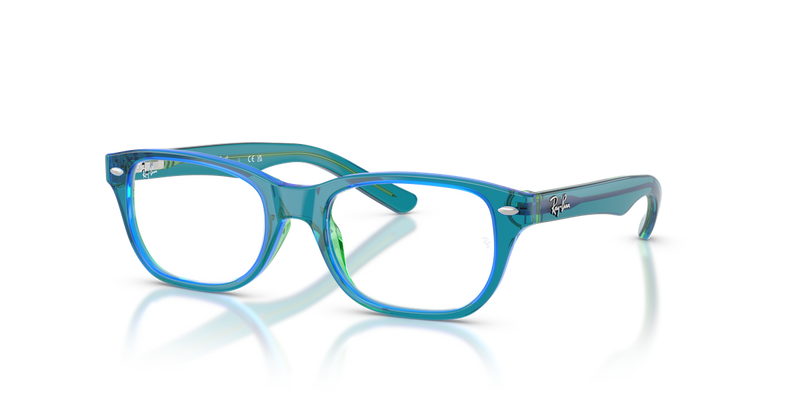 Ray-Ban Youth 0RY1555F in Transparent Blue & Green - Alternate View