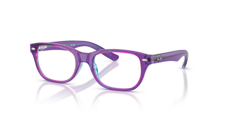 Ray-Ban Youth 0RY1555F in Transparent Violet & Light Blue - Alternate View