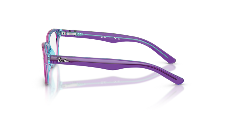 Ray-Ban Youth 0RY1555F in Transparent Violet & Light Blue - Alternate View