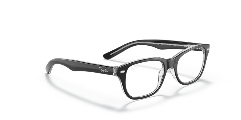 Ray-Ban Youth 0RY1555 in Black On Transparent - Alternate View