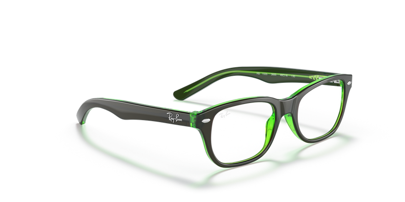 Ray-Ban Youth 0RY1555 in Brown On Green Fluo - Alternate View