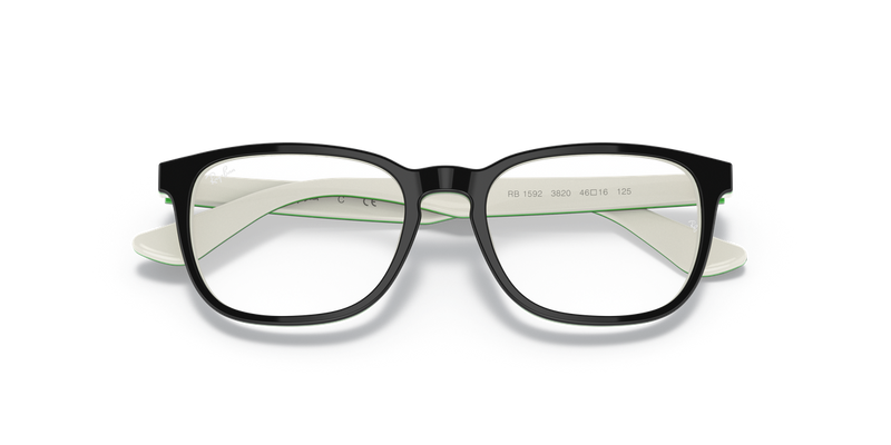 Ray-Ban Youth 0RY1592 in Black On White - Alternate View