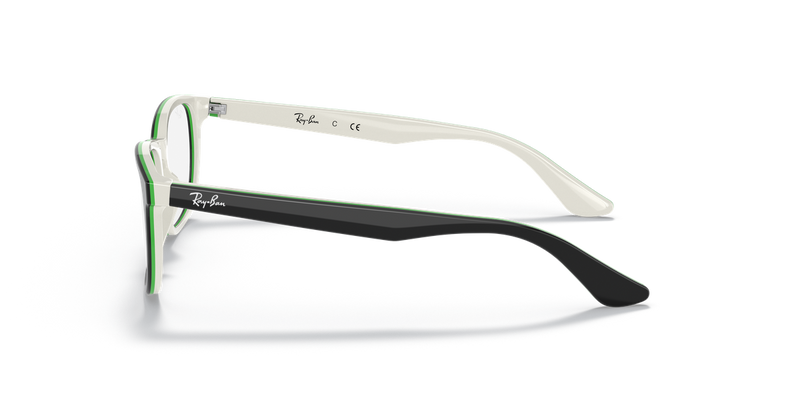 Ray-Ban Youth 0RY1592 in Black On White - Alternate View