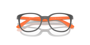 Dark Grey On Orange / Clear (3963)
