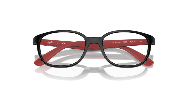 Ray-Ban Youth 0RY1632F in Black On Red - Side View