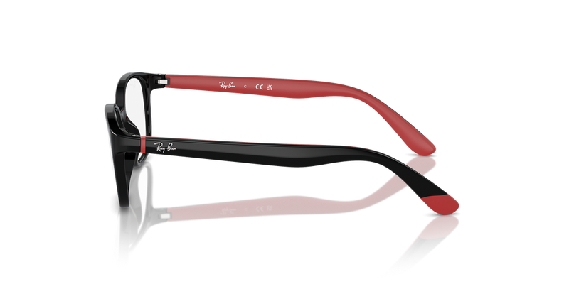 Ray-Ban Youth 0RY1632 in Black On Red - Alternate View