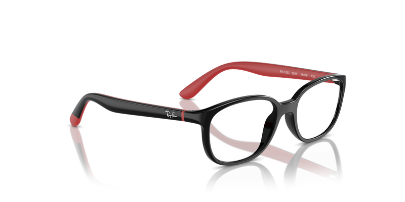 Ray-Ban Youth 0RY1632 in Black On Red - Alternate View
