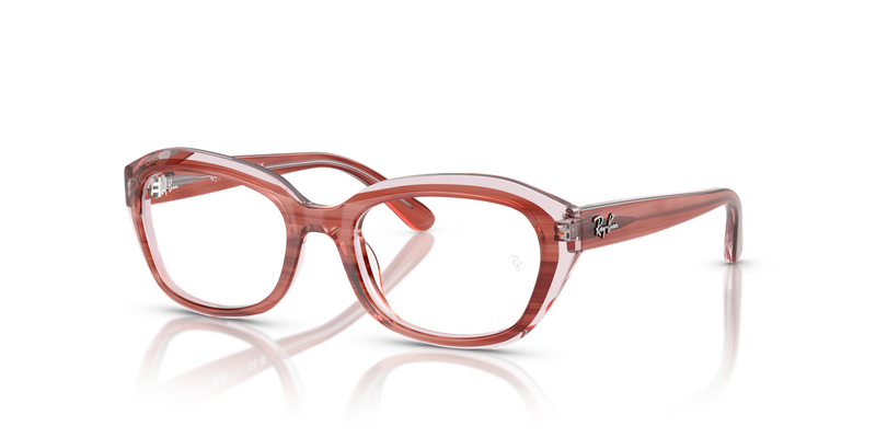 Ray-Ban Youth 0RY1636 in Striped Pink On Transparent Pink - Alternate View