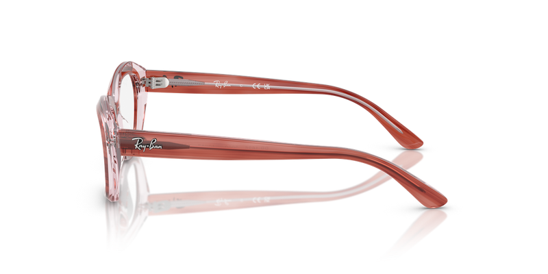 Ray-Ban Youth 0RY1636 in Striped Pink On Transparent Pink - Alternate View