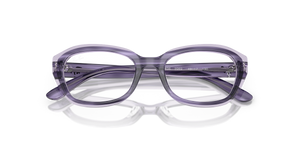 Striped Violet On Transparent Violet / Clear (3989)
