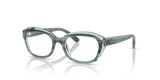 Striped Green On Transparent Green / Clear (3990)