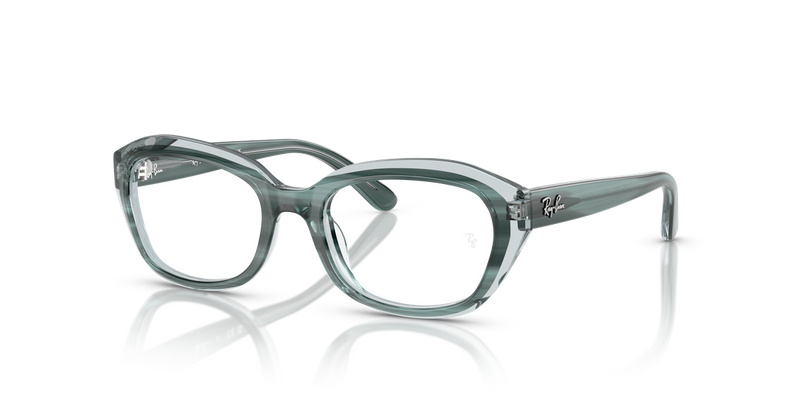 Ray-Ban Youth 0RY1636 in Striped Green On Transparent Green - Alternate View