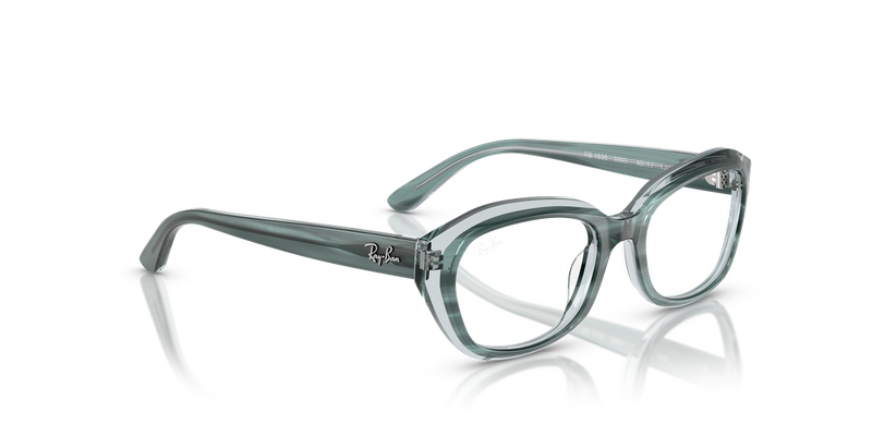 Ray-Ban Youth 0RY1636 in Striped Green On Transparent Green - Alternate View