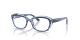 Striped Blue On Transparent Blue / Clear (3991)