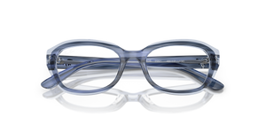 Striped Blue On Transparent Blue / Clear (3991)