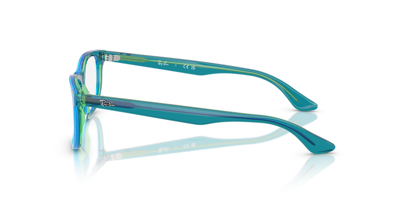 Ray-Ban Youth 0RY1642 in Transparent Blue & Green - Alternate View