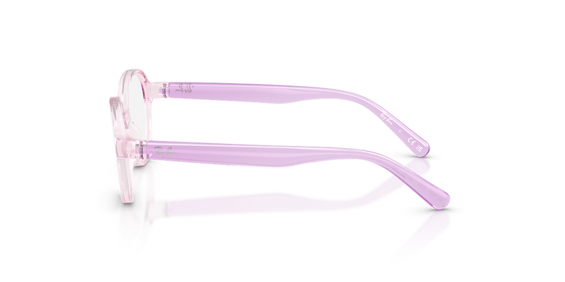 Ray-Ban Youth 0RY1905 in Transparent Pink - Back View