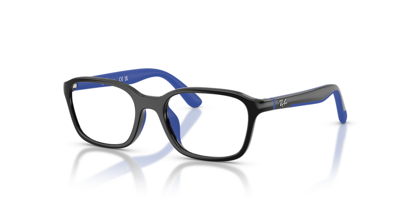 Ray-Ban Youth RY1906 in Black & Rubber Blue - Alternate View