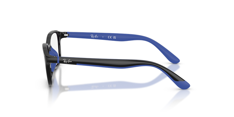 Ray-Ban Youth RY1906 in Black & Rubber Blue - Alternate View