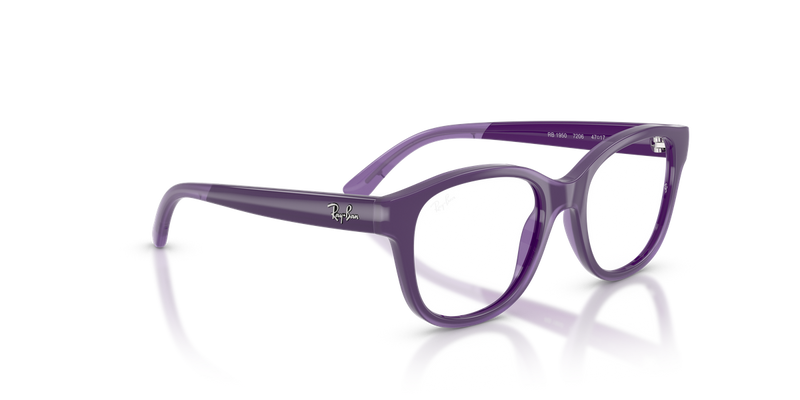 Ray-Ban Youth 0RY1950 in Violet On Transparent Violet - Alternate View
