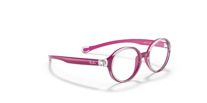 Ray-Ban Youth 0RY9075V in Transparent On Fuxia - Alternate View