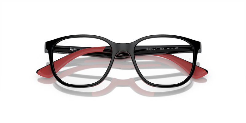 Ray-Ban Youth 0RY9078VF in Black On Red - Side View