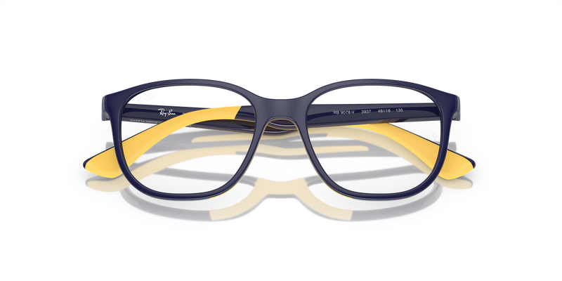 Ray-Ban Youth 0RY9078V in Dark Blue On Yellow - Side View