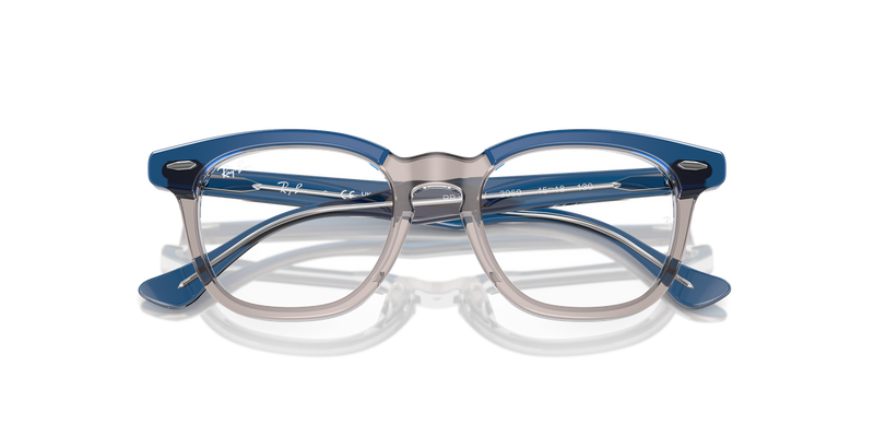 Ray-Ban Youth 0RY9098V in Top Dark Blue & Brown & Light Grey - Side View