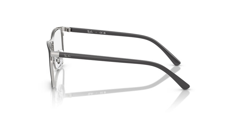 Ray-Ban Youth 0RY9551V in Black On Silver - Back View