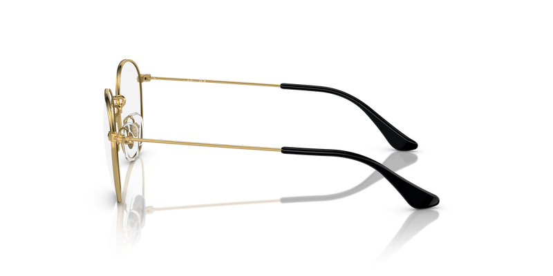 Ray-Ban Youth JUNIOR ROB in Black On Gold - Alternate View