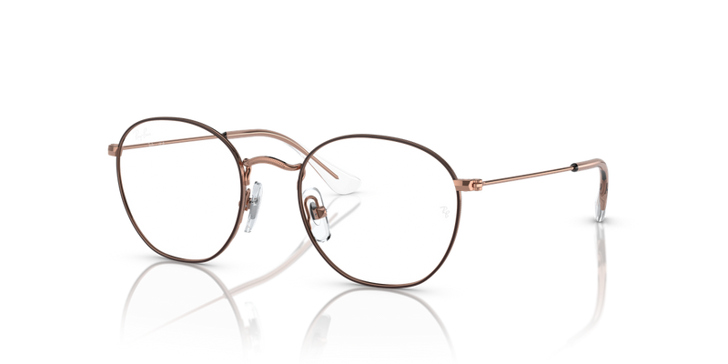 Ray-Ban Youth JUNIOR ROB in Brown On Rose Gold - Alternate View
