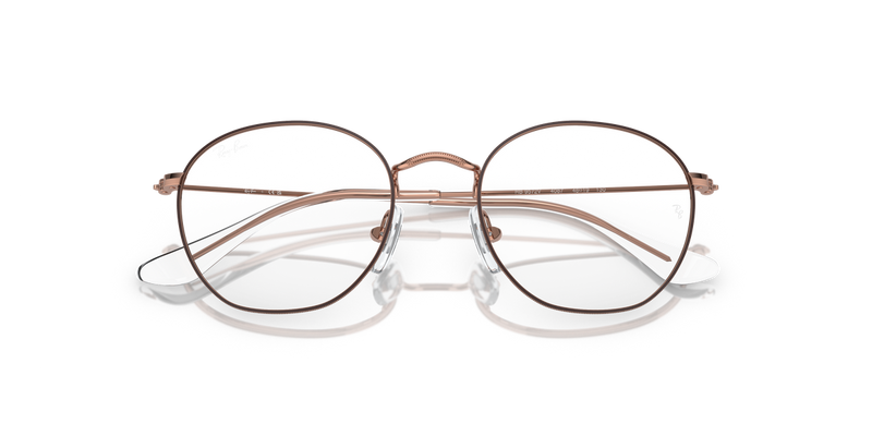 Ray-Ban Youth JUNIOR ROB in Brown On Rose Gold - Alternate View